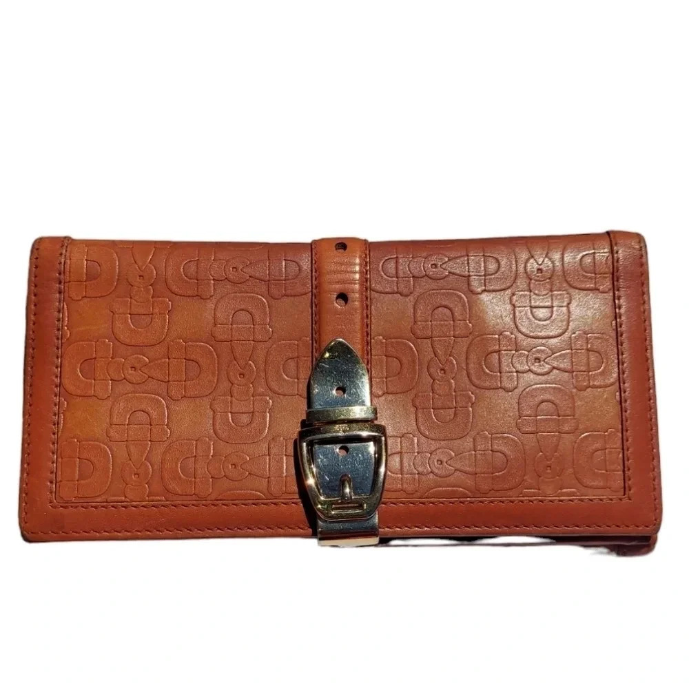 Authentic Gucci Sylvie Horsebit Pattern Leather Long Wallet
